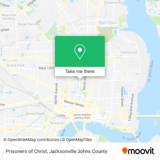 Prisoners of Christ map