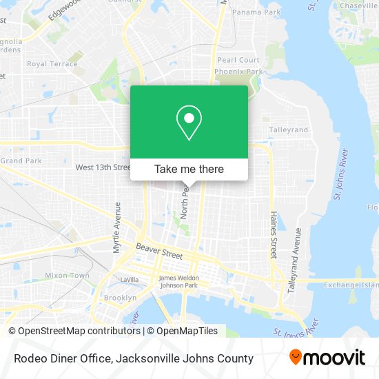 Rodeo Diner Office map