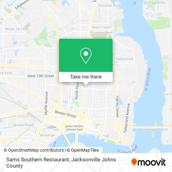 Sams Southern Restaurant map