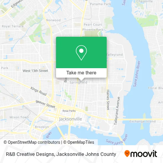 R&B Creative Designs map