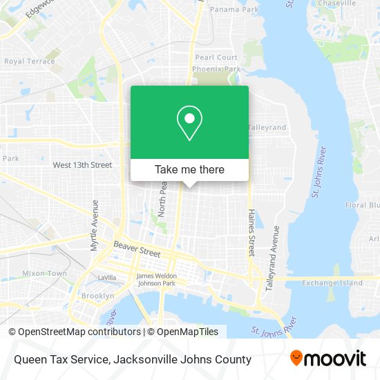 Queen Tax Service map