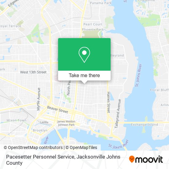 Pacesetter Personnel Service map