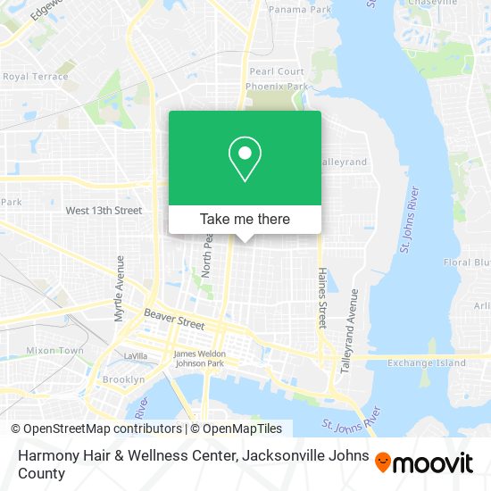 Mapa de Harmony Hair & Wellness Center