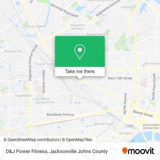 D&J Power Fitness map