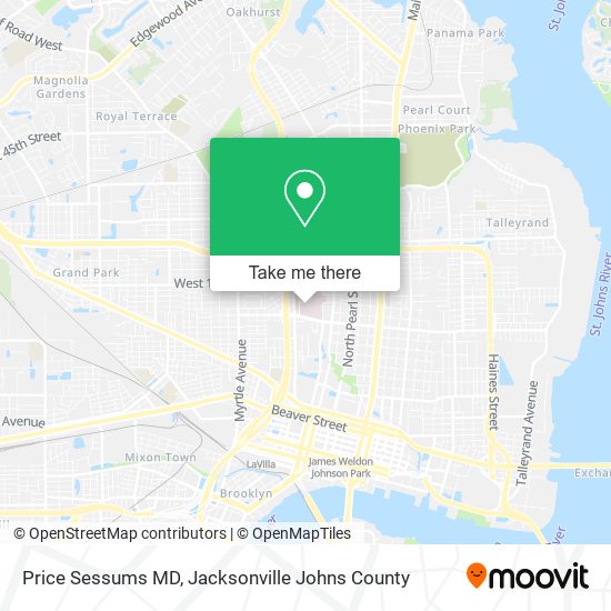 Price Sessums MD map