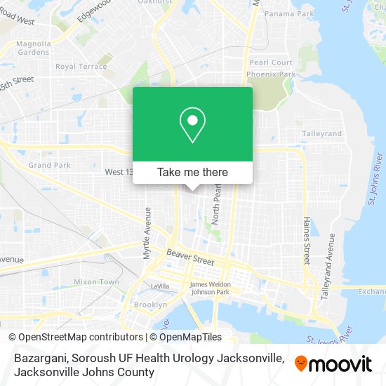 Bazargani, Soroush UF Health Urology Jacksonville map