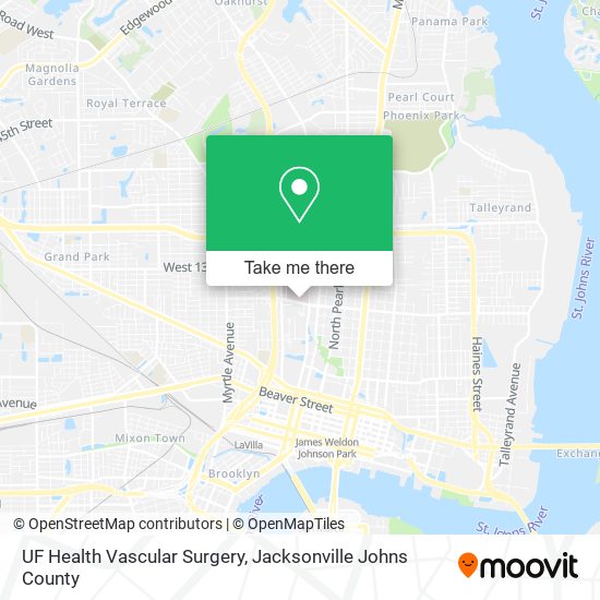 Mapa de UF Health Vascular Surgery