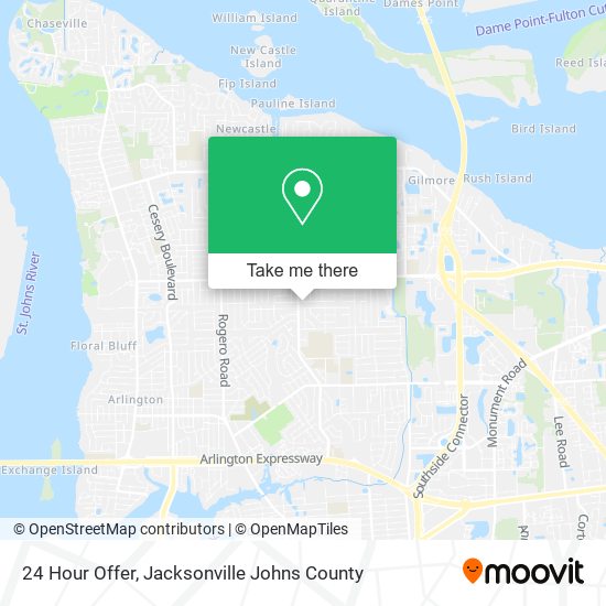 24 Hour Offer map