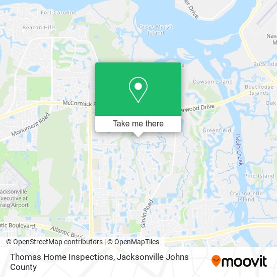 Mapa de Thomas Home Inspections