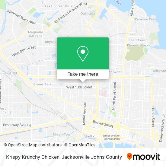 Krispy Krunchy Chicken map