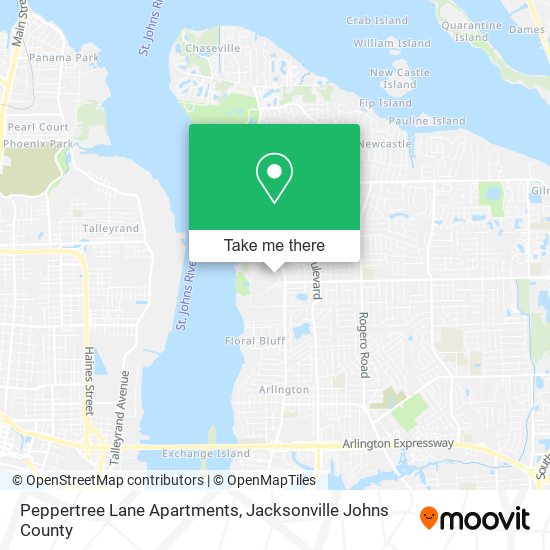 Peppertree Lane Apartments map