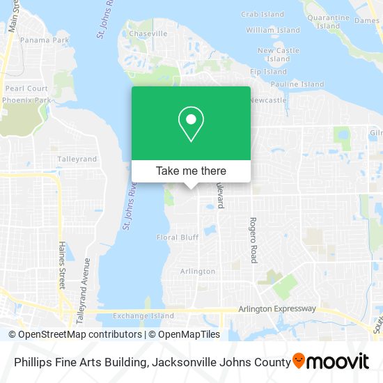 Mapa de Phillips Fine Arts Building