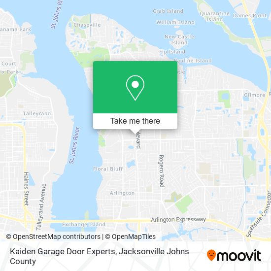 Kaiden Garage Door Experts map