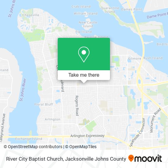 River City Baptist Church map