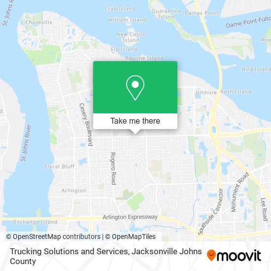Trucking Solutions and Services map