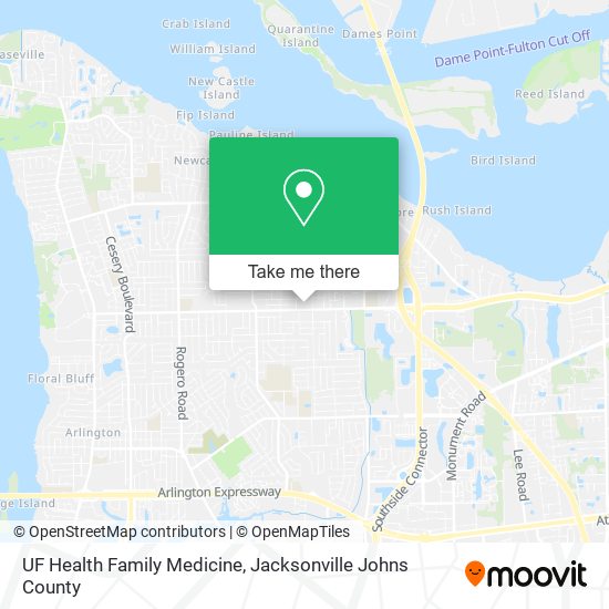 UF Health Family Medicine map
