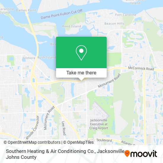 Southern Heating & Air Conditioning Co. map