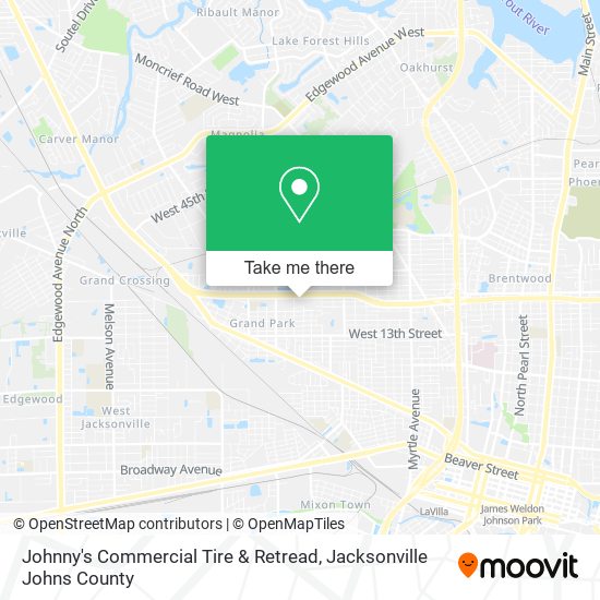 Johnny's Commercial Tire & Retread map