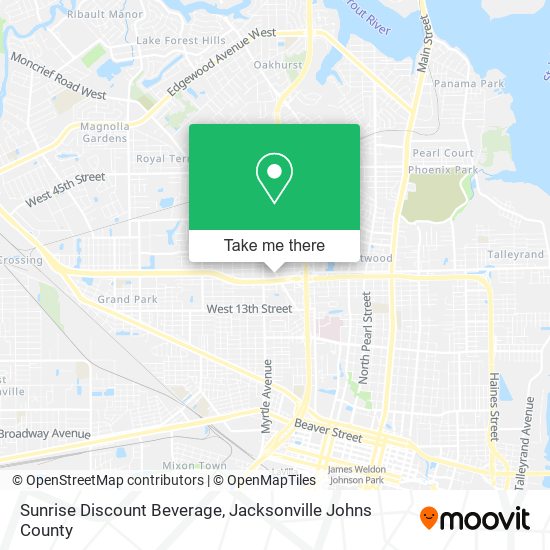 Sunrise Discount Beverage map