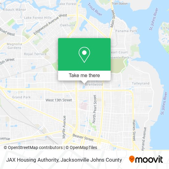 Mapa de JAX Housing Authority