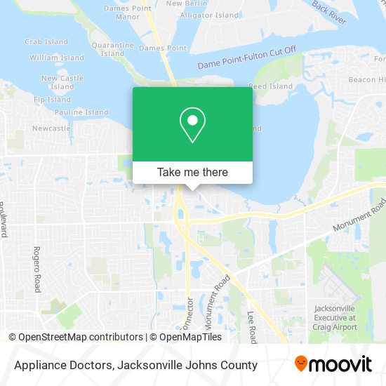 Appliance Doctors map