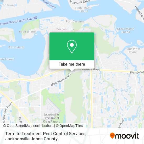Mapa de Termite Treatment Pest Control Services