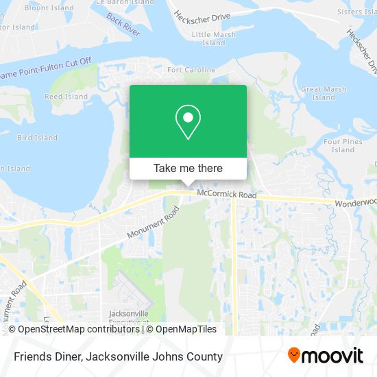 Friends Diner map