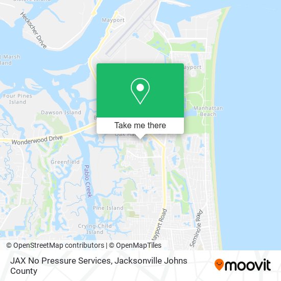 Mapa de JAX No Pressure Services