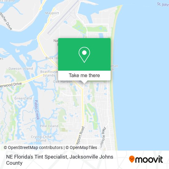 Mapa de NE Florida's Tint Specialist