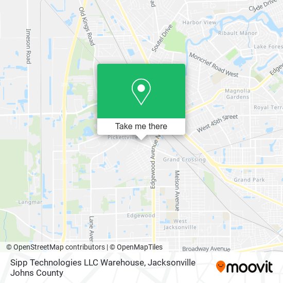 Mapa de Sipp Technologies LLC Warehouse