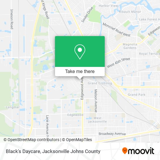 Black's Daycare map