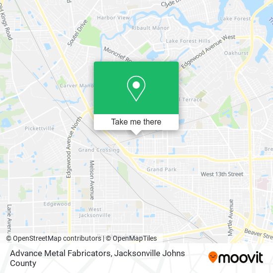Advance Metal Fabricators map