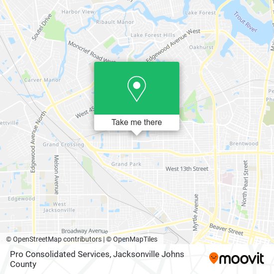 Pro Consolidated Services map