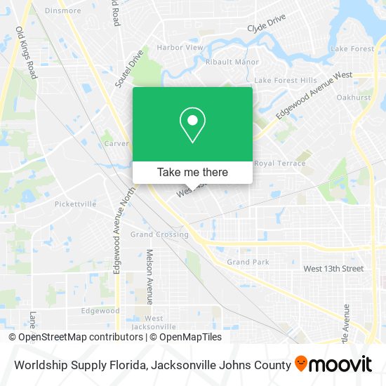 Mapa de Worldship Supply Florida