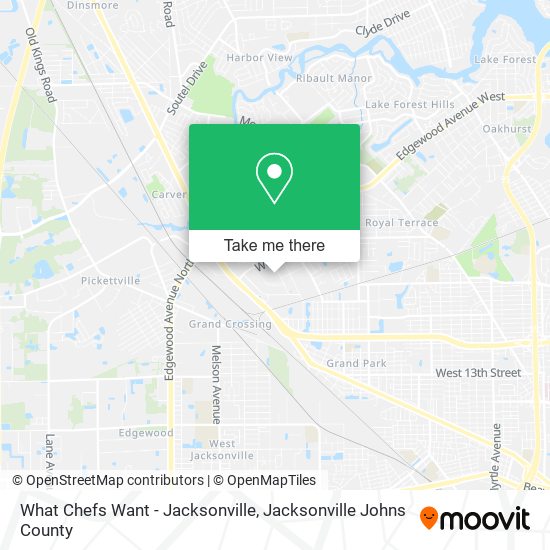 What Chefs Want - Jacksonville map