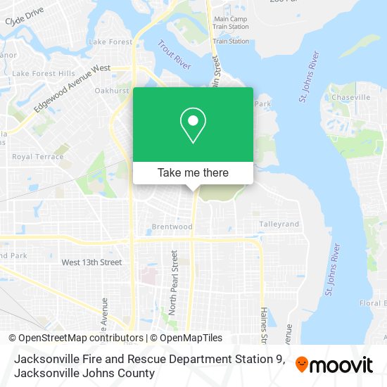 Jacksonville Fire and Rescue Department Station 9 map