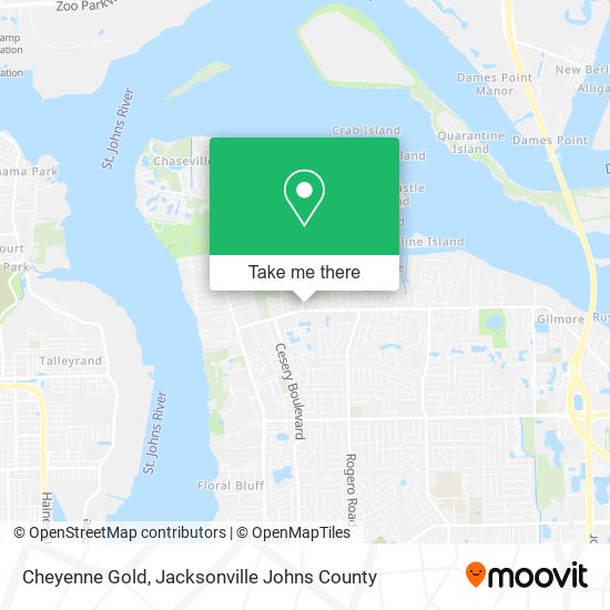Mapa de Cheyenne Gold