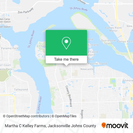 Mapa de Martha C Kelley Farms