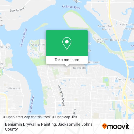 Mapa de Benjamin Drywall & Painting