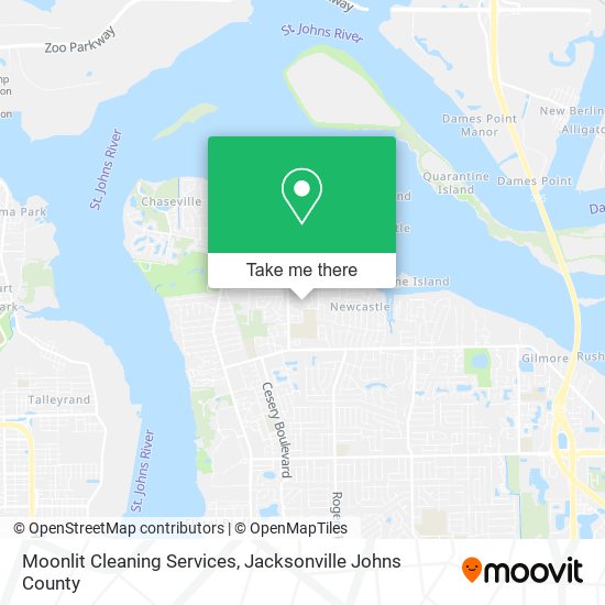 Moonlit Cleaning Services map