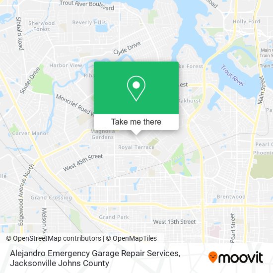 Alejandro Emergency Garage Repair Services map