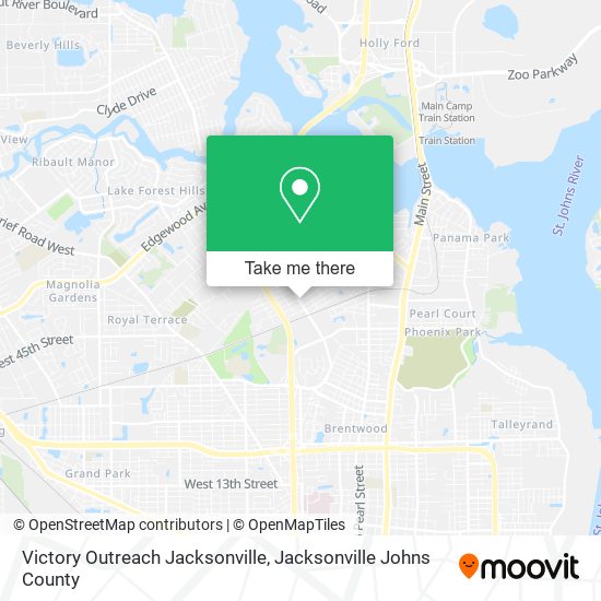 Victory Outreach Jacksonville map