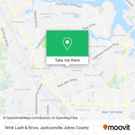 Mapa de Wink Lash & Brow