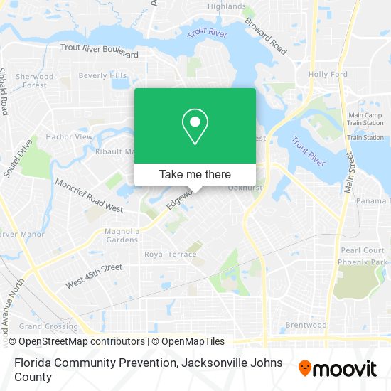 Florida Community Prevention map