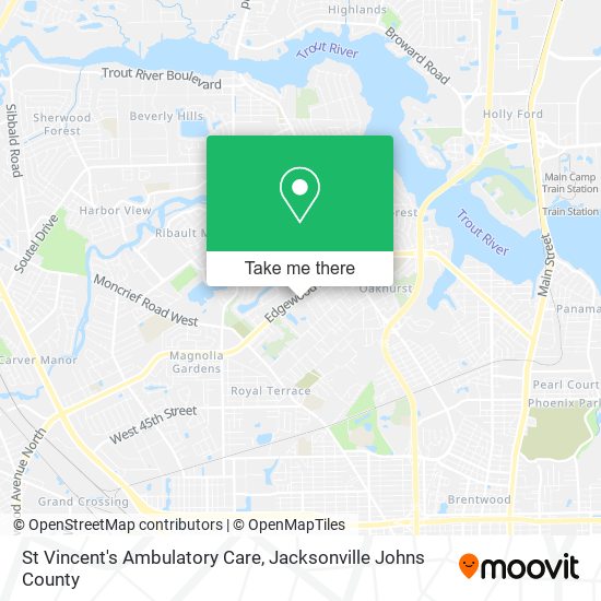 St Vincent's Ambulatory Care map