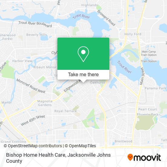 Bishop Home Health Care map