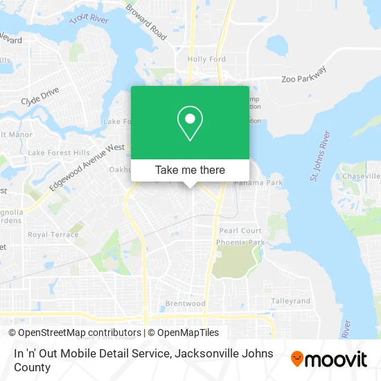 In 'n' Out Mobile Detail Service map