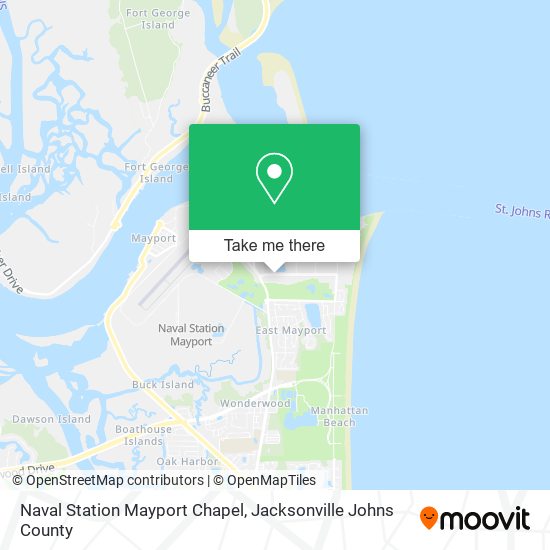 Mapa de Naval Station Mayport Chapel