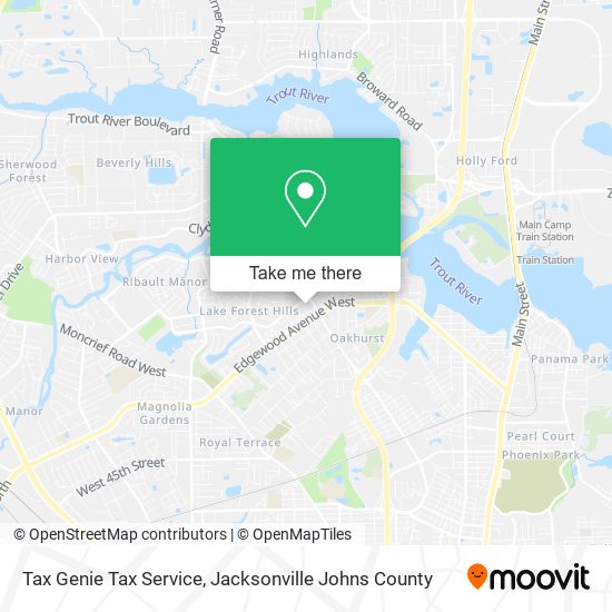 Tax Genie Tax Service map