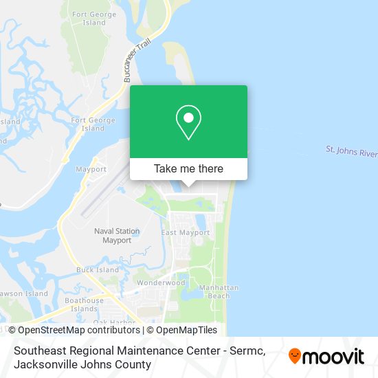 Southeast Regional Maintenance Center - Sermc map